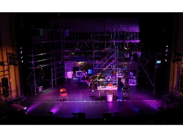 The cast from the Arts Collective Theatre rehearse for their upcoming performance of RENT at the Walkerville Theatre in Windsor on Monday, October 5, 2015.                                     (TYLER BROWNBRIDGE/The Windsor Star)