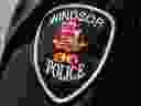 A Windsor Police officer's arm badge.