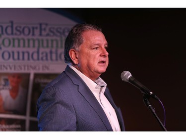 Fred Quenneville, chair of the WindsorEssex Community Foundation speaks during a media event announcing the 2015 WindsorEssex Community Foundation Vital Signs report.