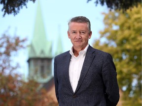 Portrait of University of Windsor provost    Douglas Kneale on October 23, 2015 in Windsor, Ontario.