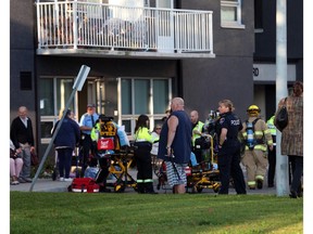 Fire Scene photos from early morning apartment fire at 2455 Rivard in Windsor, Ontario on October 7, 2015.   (JASON KRYK/The Windsor Star)