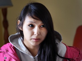 Katlyn Mishibinijima, 21, is shown at the Windsor Youth Centre on Tuesday, Oct. 27, 2015, in Windsor, Ont.. She credits the program at the centre for helping kick a drug addiction.