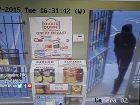 Windsor police are seeking this suspect in connection with the robbery of an IDA Pharmacy in the 2900 block of Grandview Street on Nov. 17, 2015.