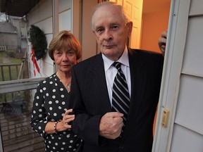 Graham Hobbs with his wife Beth Hobbs at their Amherstburg home Friday November 27, 2015. (NICK BRANCACCIO/Windsor Star)