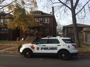 Windsor police on the scene of a firearms call in the 600 block of Janette Avenue on Nov. 17, 2015. (Dan Janisse/Windsor Star)