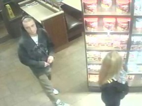 Windsor police are seeking these suspects in connection with the theft of a poppy box from a Tim Hortons in the 3000 block of Tecumseh Road East.