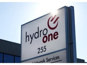 A Hydro One office is pictured in Mississauga, Ont. on Wednesday, November 4, 2015.
