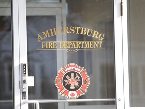 The Amherstburg Fire Department station is pictured in this file photo.