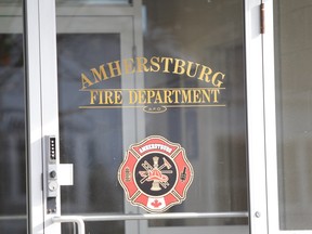 The front door of the Amherstburg Fire Department.