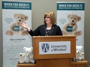 Debbie Silvester speaks during the kickoff for the new WYNI app at the EPICentre at the University of Windsor in Windsor in this 2015 file photo.