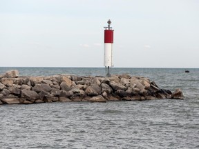 The Belle River breakwater is seen on October 27, 2015 in Belle River.