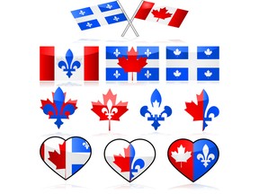 Canada and Quebec flags. Image by fotolia.com.