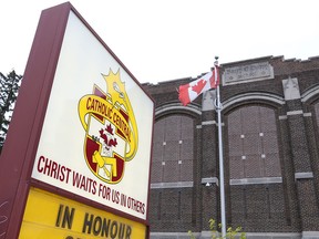 Exterior of Catholic Central High School on November 13, 2015 in Windsor, Ontario. (JASON KRYK/WINDSOR STAR)