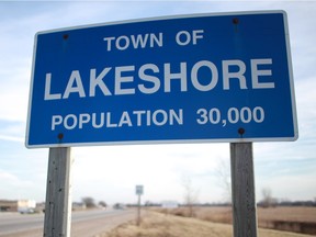 A Lakeshore sign is pictured Friday, January 6, 2012.