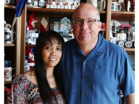 Mike Schlater, Domino's Pizza Canada President and CEO, and is wife Lilibeth.