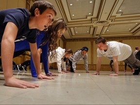 WECDSB high school students take part in the 2nd annual Windsor Essex Youth Mental Health Summit held at the Ciociaro Club in Tecumseh, Ontario on November 23, 2015.   The event hosted by the Canadian Mental Health Association.  All WECDSB high schools participated in the event that included seminars on mental health issues,  a fitness boot camp, zumba, yoga, art, and financial wellness.  Guest speaker was  Lionel Sanders, a  triathlete and Harrow High School graduate.