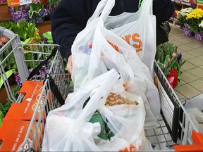 Bagged groceries from Zehrs are pictured in this file photo.