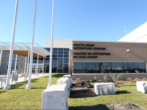 The entrance to the Southwest Detention Centre is pictured on Friday, Nov. 20, 2015.