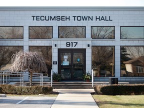 The Town of Tecumseh town hall is pictured in this file photo.