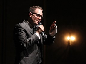 WIFF executive director Vincent Georgie addresses the audience on opening night at the Capitol Theatre, Nov. 3, 2015.