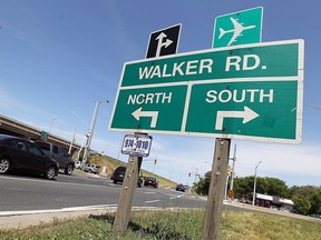 E.C. Row Expressway off-ramp at Walker Road is shown in this file photo.