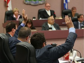 Windsor city councillors take a vote on Aug. 24, 2015.
