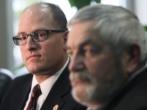 Mayor Drew Dilkens, left, and Essex County Warden Tom Bain seen in this file photo.