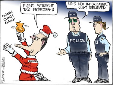 Graston's editorial cartoon for Wednesday, December 23, 2015.  mgraston@windsorstar.com