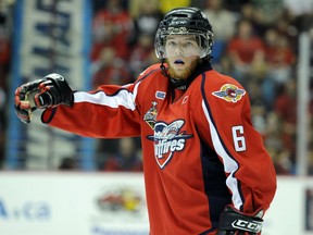 Ryan Ellis of the Windsor Spitfires in Game 4 of the 2010 Rogers OHL Championship Series in Windsor on Tuesday May 4. Photo by Aaron Bell/OHL Images