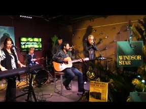 The S'Aints perform Angel of Harlem in The Windsor Star News Cafe ahead of their Dec. 20 hunger-fighting show at Caesars Windsor.