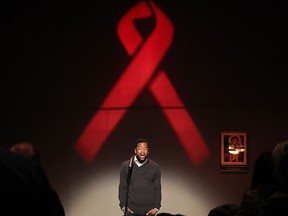 The AIDS Committee of Windsor held a World AIDS Day Candlelight Vigil on Dec. 1, 2015, at the Capitol Theatre. The event included a performance by singer Tony Coates.