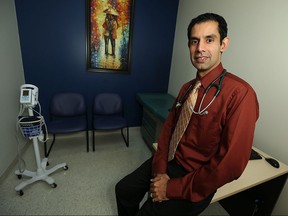 Dr. Amit Bagga,  pictured at his Windsor practice in this December 2015 file photo. Bagga is the new president of the Essex County Medical Society.