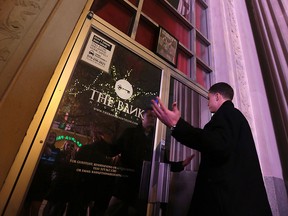 A frustrated patron looking to get into the Bank Nightklub in downtown Windsor, Ont. after pre-paying for New Year's Eve tickets is shown on Thursday, Dec. 31, 2015. The club did not open due to financial problems.