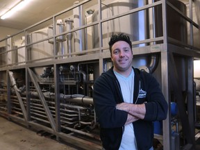 Karl Lonsbery, who plans to establish the region's first farm-based craft brewery, is shown at his Harrow, Ont. farm on Thursday, Dec. 10, 2015.  Lonsbery, who has already raised more than $1.56 million made a pitch Thursday for additional investment of $670,000 to a group of angel investors.