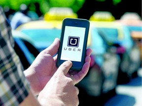 Uber, the peer-to-peer ride sharing app.