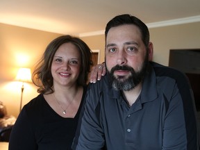 Luke and Sarah Pelotte are pictured at their Windsor home on Dec. 22, 2015.   Luke has landed a job at the FTA Windsor Assembly plant.
