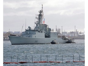 HMCS Iroquois arrives in Halifax on Oct. 23, 2008 after a six-month deployment to the Persian Gulf and Arabian Sea. The destroyer HMCS Iroquois served the navy for nearly 43 years.