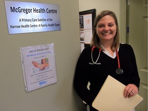 Nurse practitioner Barb Trojaniak works at the McGregor clinic of the Harrow Family Health Team. The clinic will remain open, but with reduced hours.