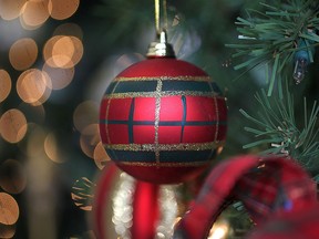 A Christmas ornament at Willistead Manor, December 2013.