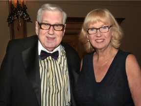 Bob Pedler and Pat Verge attend the Windsor-Essex County Association of Realtors gala at the Ciociaro Club. (DAN JANISSE/The Windsor Star)