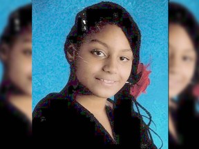 Missing Toronto girl Tamhane Thomas, 14, is pictured in this handout photo.