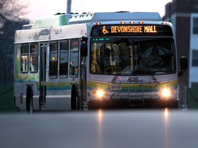 A Transit Windsor bus is pictured in downtown Windsor in this file photo.
