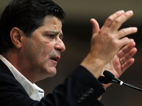 Jerry Dias speaks at the Unifor local 444 retirees lunch at the Caboto Club in Windsor in this 2014 file photo.