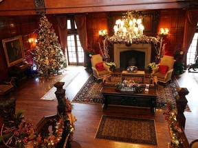 A view of Willistead Manor's Great Hall, decorated for Christmas. Photo taken Dec. 1, 2015.