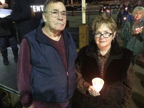Ron and Pat Vidler spoke about their son Gerry, who died in 2013 when he was 46, at the 7th annual candlelight service to remember children who have died on Sunday, Dec. 13, 2015. The local branch of the Canadian Mental Health Association hosted the vigil at the WFCU Centre.