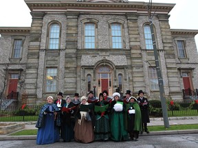 Windsor Light Music Theatre carollers perform at historic Mackenzie Hall in Sandwich December 5, 2015.