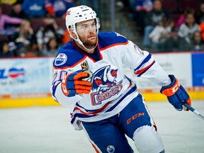 Bakersfield Condors forward Zack Kassian skates during American Hockey League action at the Rabobank Arena in Bakersfield, California on Jan 2, 2016. (Photo Mark Nessia/Mark Nessia Photography)