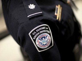 A U.S. Customs and Border Protection officer's patch is pictured in this 2015 file photo. (JOE RAEDLE/Getty Images)