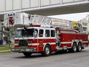 A Leamington fire truck is seen in this file photo.