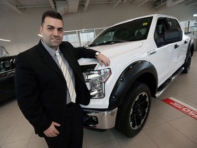 Cesar Arazian, new vehicle sales manager, is photographed at Rose City Ford in Windsor on Monday, Jan. 26, 2016.